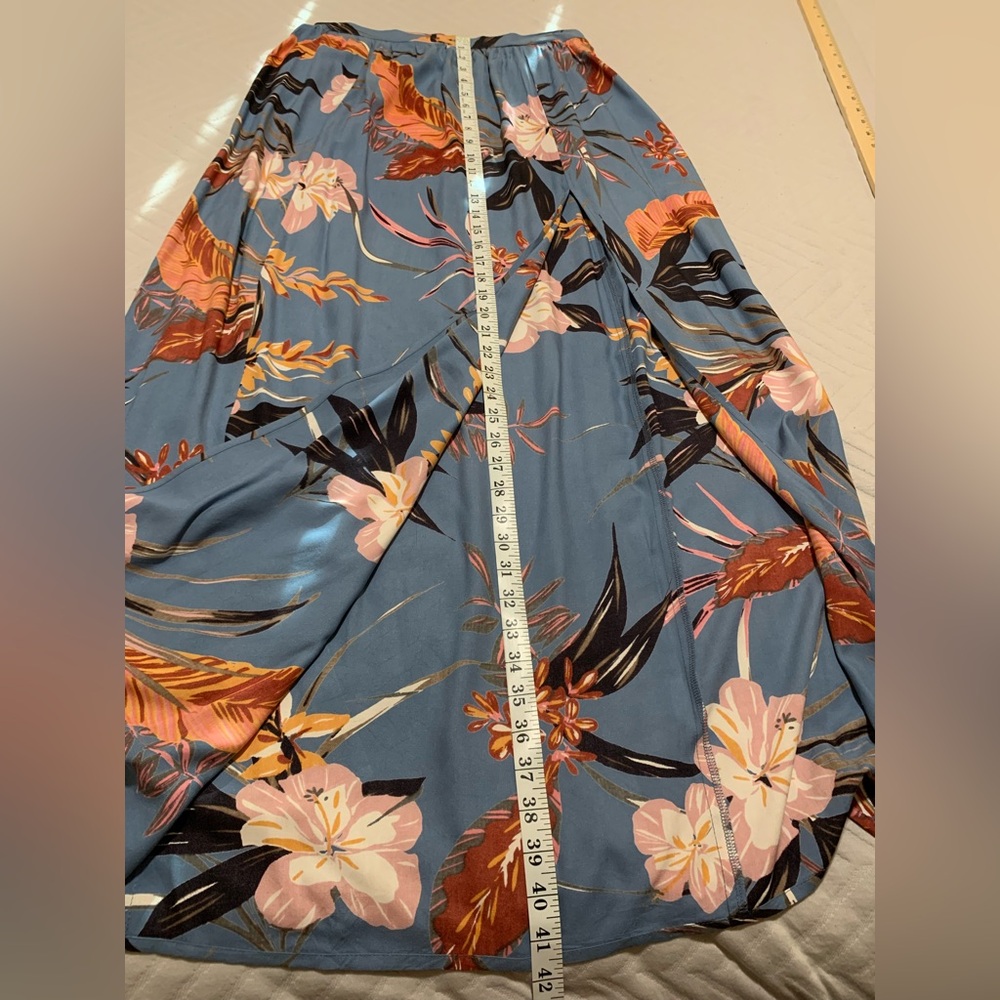 NWOT Patrons of Peace‎ Tropical Floral Maxi Skirt - Size M Boho Tropical Coastal - Picture 6 of 6